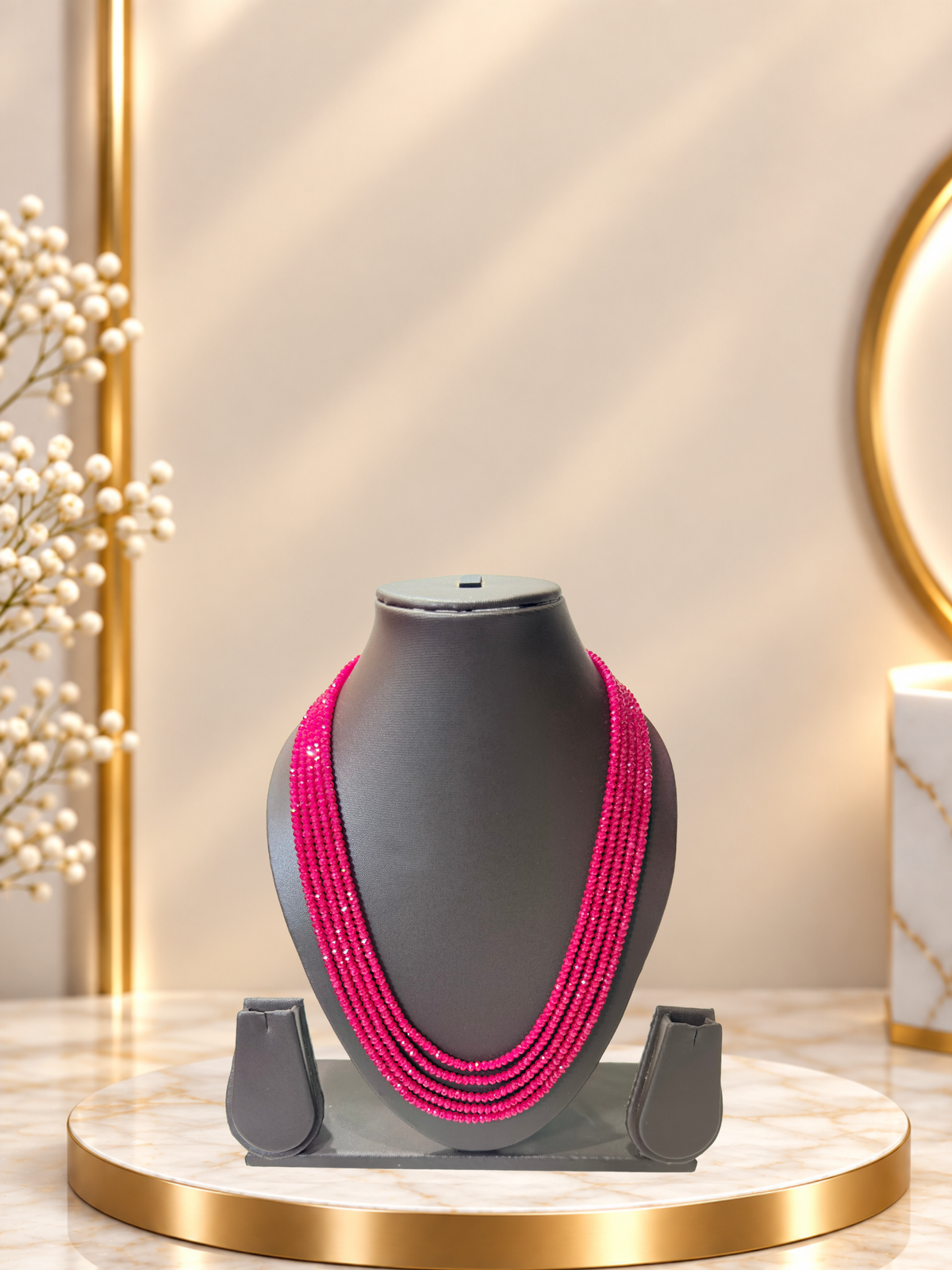 Chatam Beads Necklace — Timeless Colour, Refined Elegance