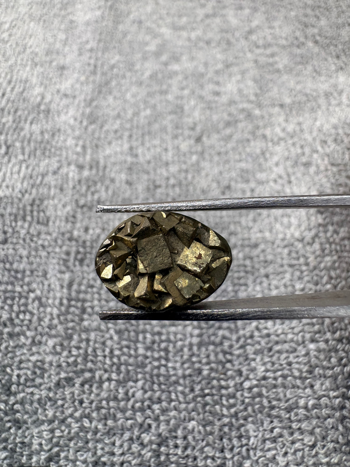 Pyrite stone single side polished