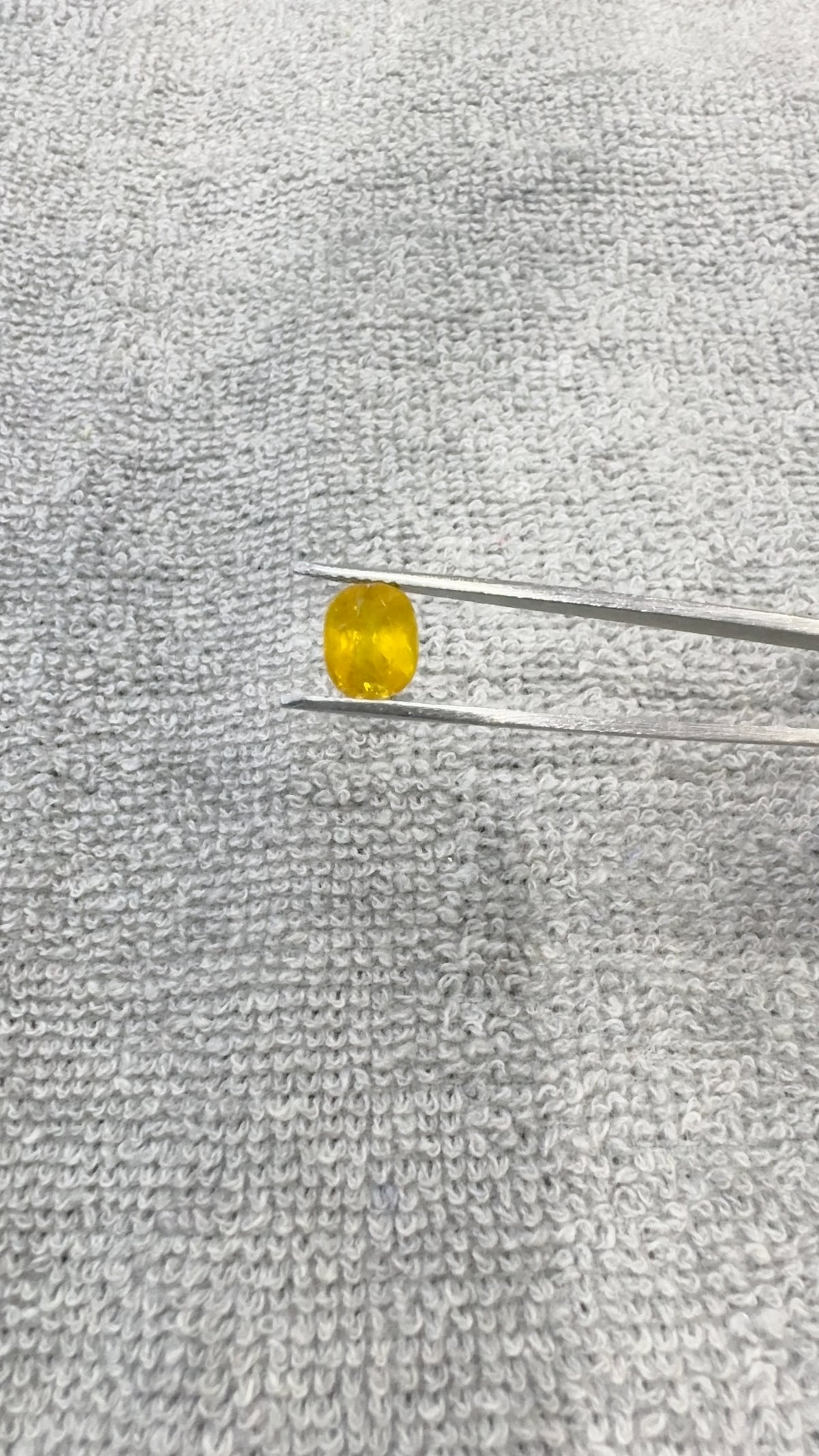 3.818 Carat Certified Natural Yellow Sapphire