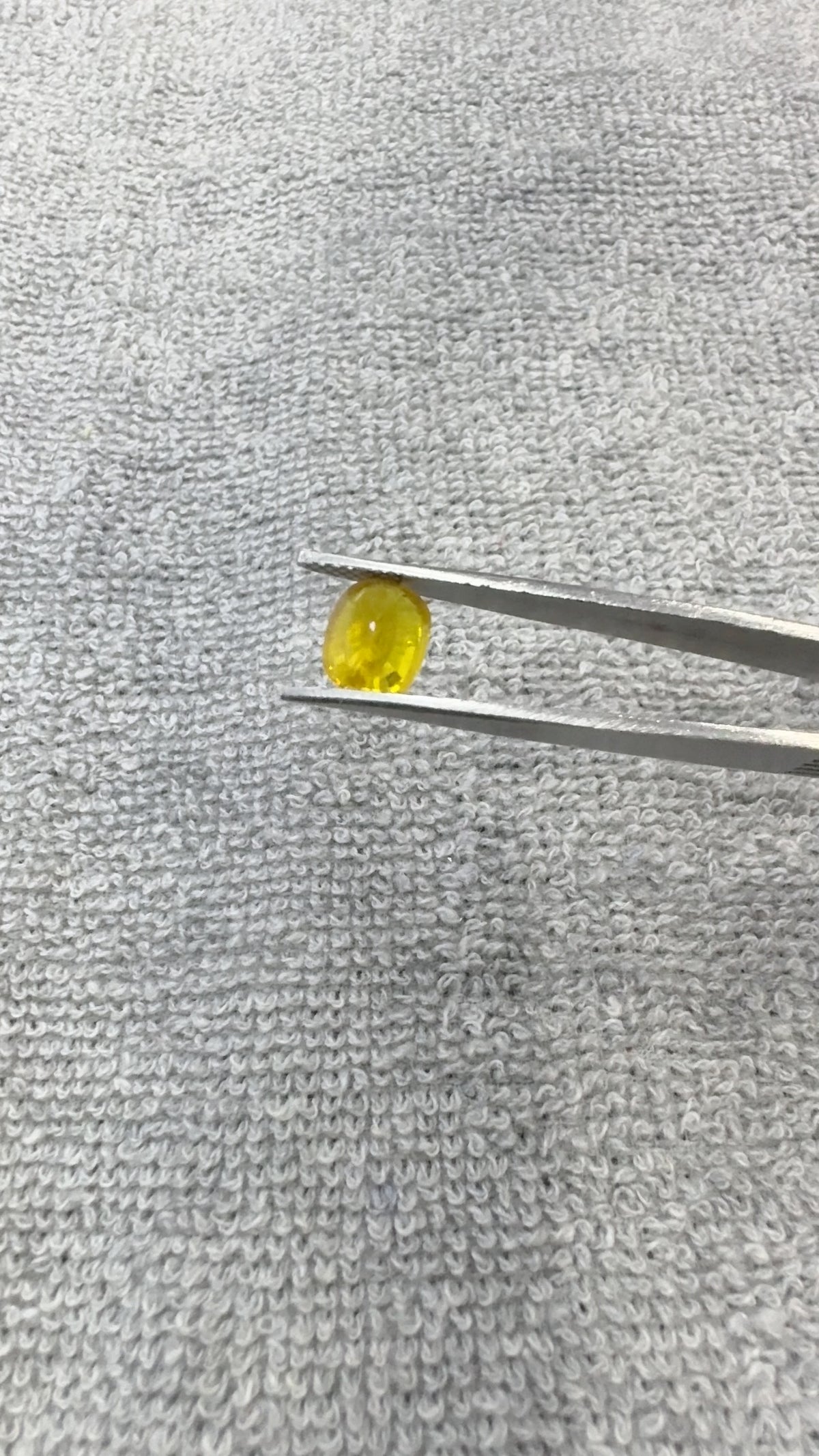 3.818 Carat Certified Natural Yellow Sapphire