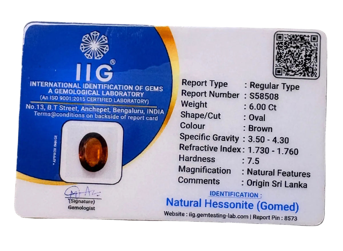 Carat Certified Natural Sri Lankan Gomed