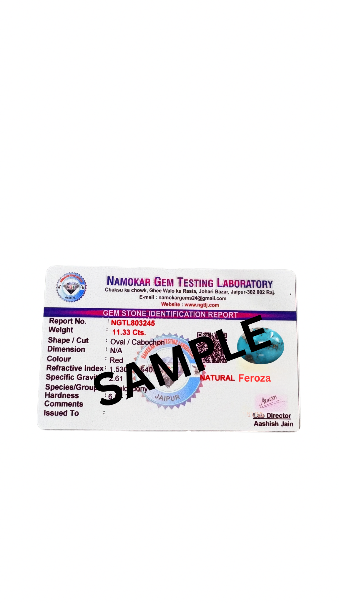 17.92 Carat Certified Natural Moti